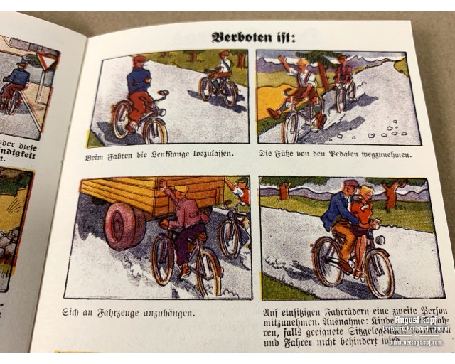 Radfahrer im Verkehr - Cyclists booklet