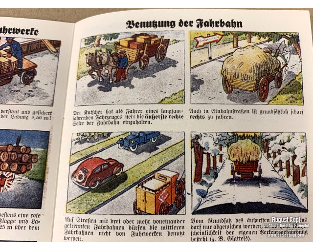 Kutscher im Verkehr - Coachman booklet