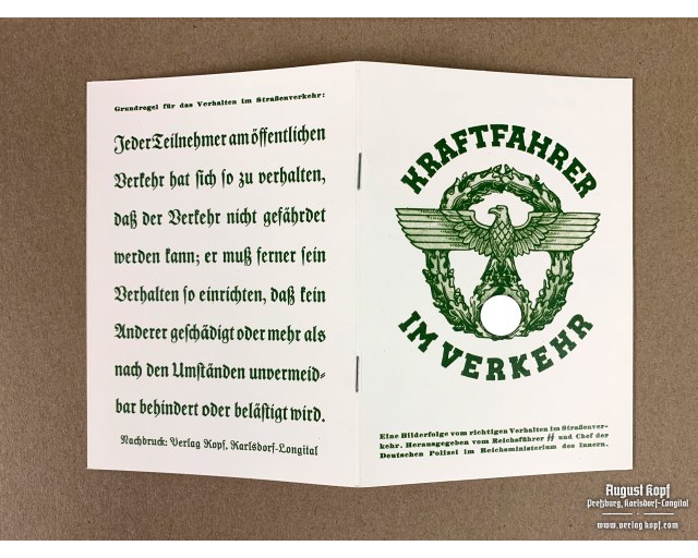 Kraftfahrer im Verkehr - Driver booklet