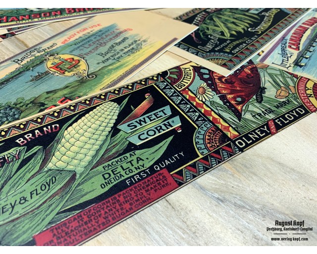 Set of 12pcs labels 1890