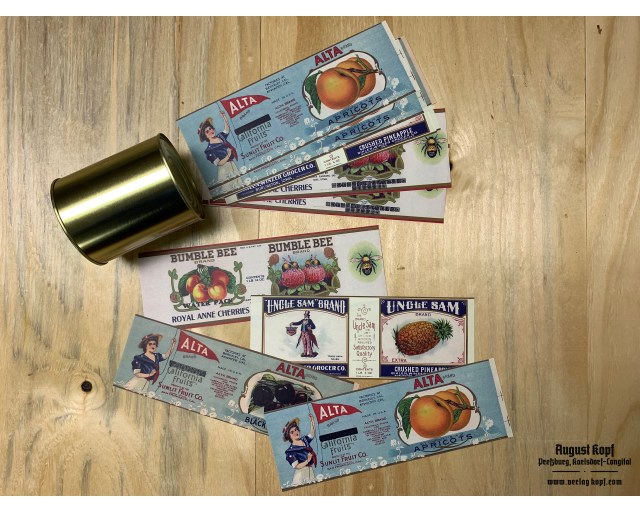 Set of 12pcs labels 1910a