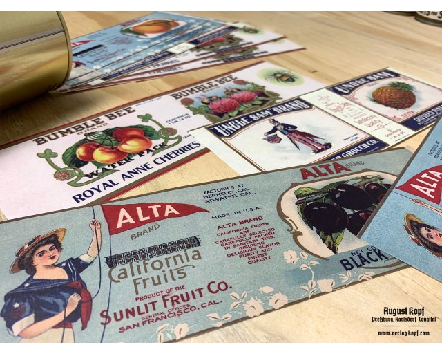 Set of 12pcs labels 1910a