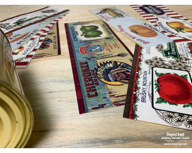 Set of 12pcs labels 1910b