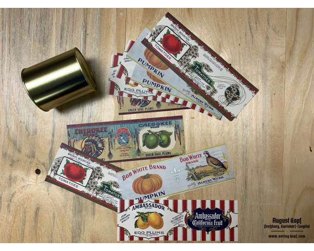 Set of 12pcs labels 1910b