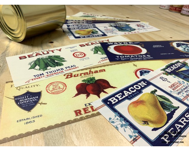 Set of 12pcs labels 1920e