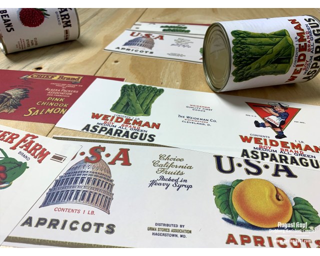 Set of 12pcs labels 1930c