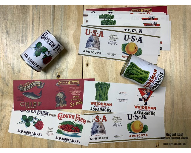 Set of 12pcs labels 1930c