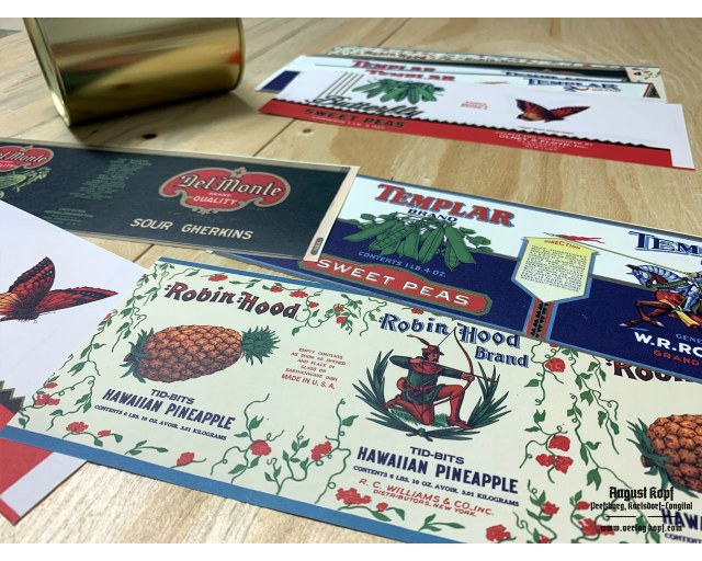 Set of 12pcs labels 1930d