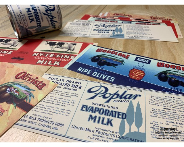 Set of 12pcs labels 1940b