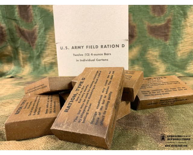 US D RATION MASTER CARTON 12x 4OZ  chocolate