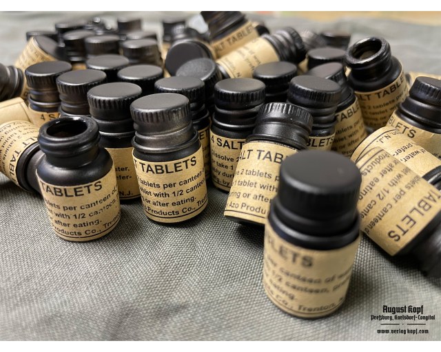 Salt tablets (empty)