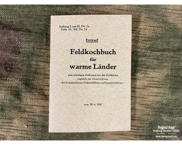 Feldkochbuch für die warmen Länder