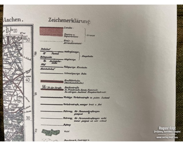 Deutsche Heereskarte Aachen