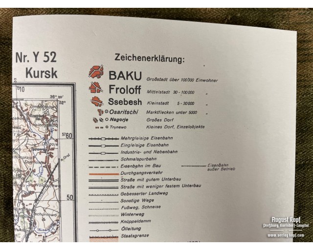 Deutsche Heereskarte Kursk