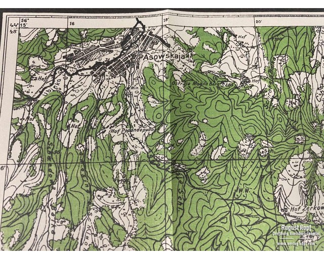 Sonderausgabe Heereskarte Maikop big set of 11 maps