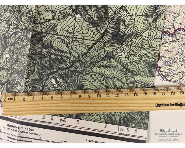 Sonderausgabe Heereskarte Maikop big set of 11 maps