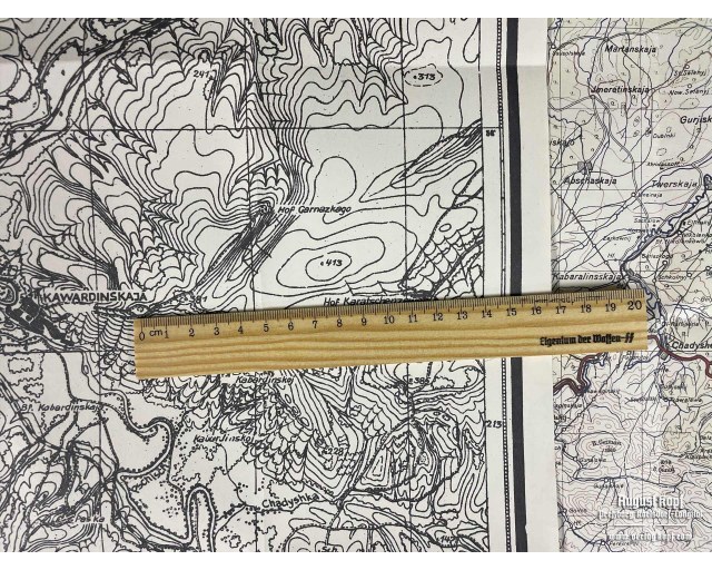 Sonderausgabe Heereskarte Maikop big set of 11 maps