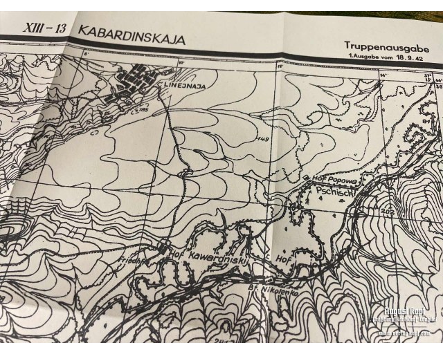 Sonderausgabe Heereskarte Maikop big set of 11 maps