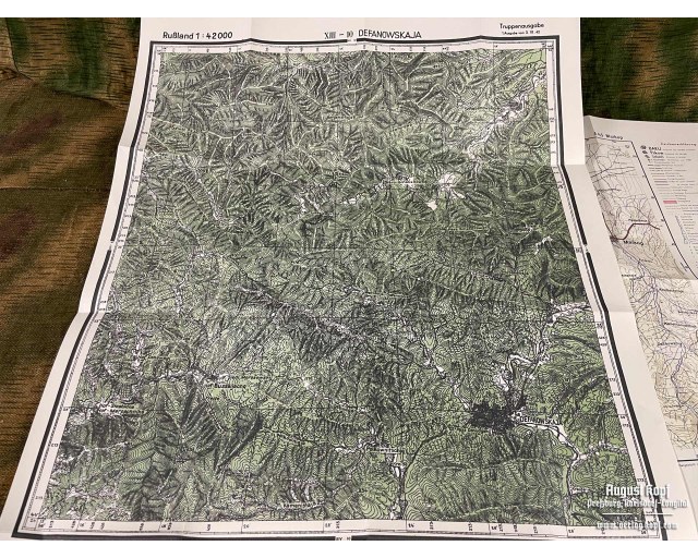 Sonderausgabe Heereskarte Maikop big set of 11 maps