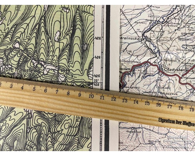 Sonderausgabe Heereskarte Maikop big set of 11 maps