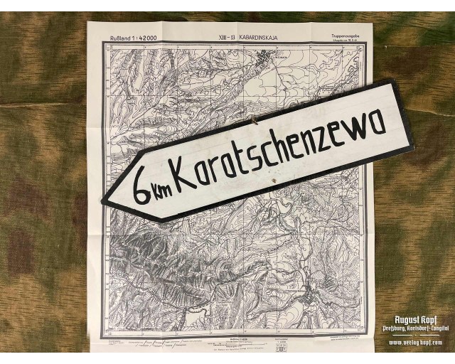 Sonderausgabe Heereskarte Maikop big set of 11 maps
