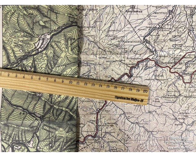 Sonderausgabe Heereskarte Maikop big set of 11 maps