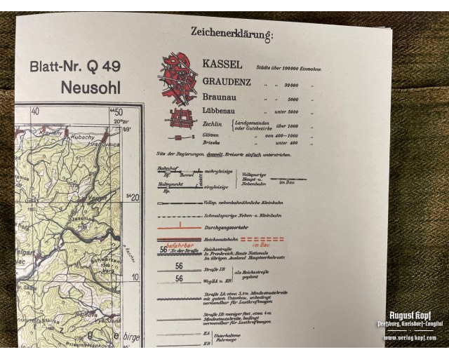 Deutsche Heereskarte Neusohl