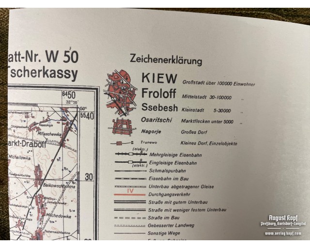Deutsche Heereskarte Tscherkassy