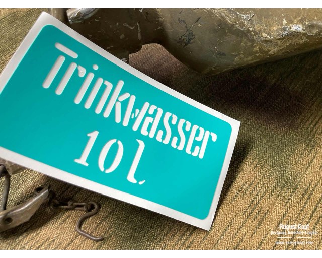 Stencil Trinkwasser 10l