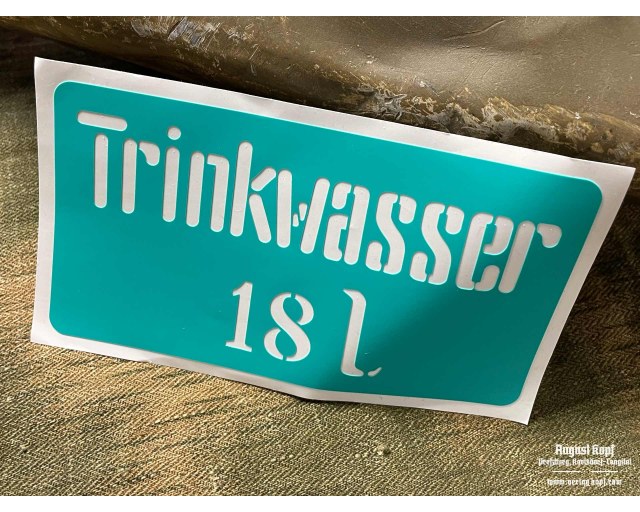 Stencil Trinkwasser 18l