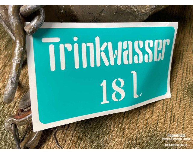 Stencil Trinkwasser 18l