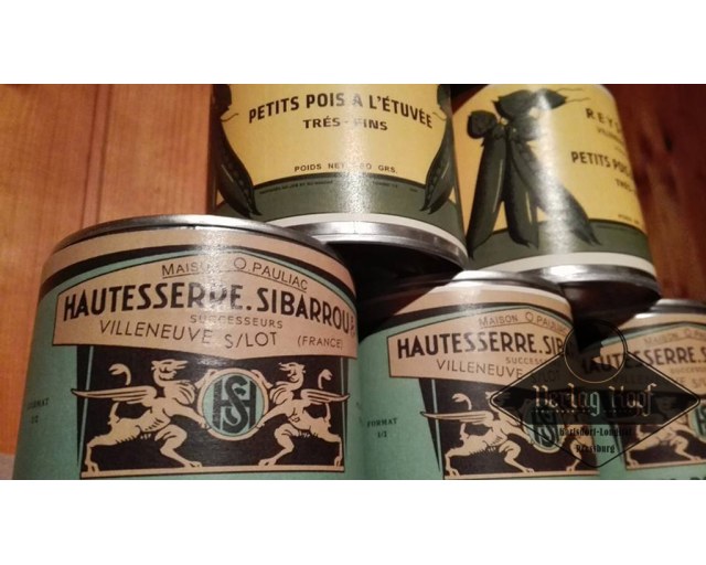 Fine peas - Tin label