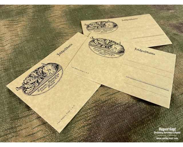 German Postcards Ers. Bataillon-74 3pcs