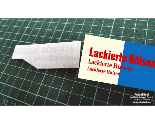 Rubber stamp: Lackierte Hülsen 3x sizes