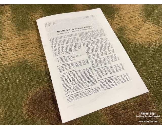 German Regulation for field cemeteries