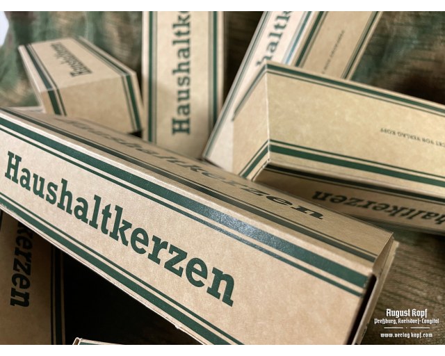 Haushaltkerzen - household candles 6pcs