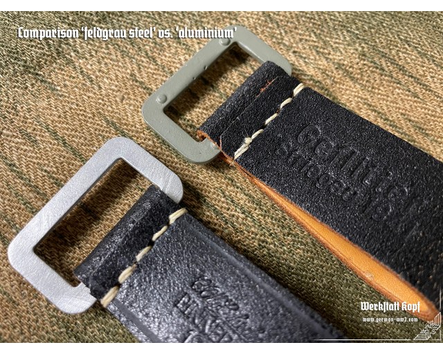 Leather belt loop repro 1piece aluminium