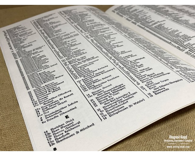 List of post offices in the Reichspost area
