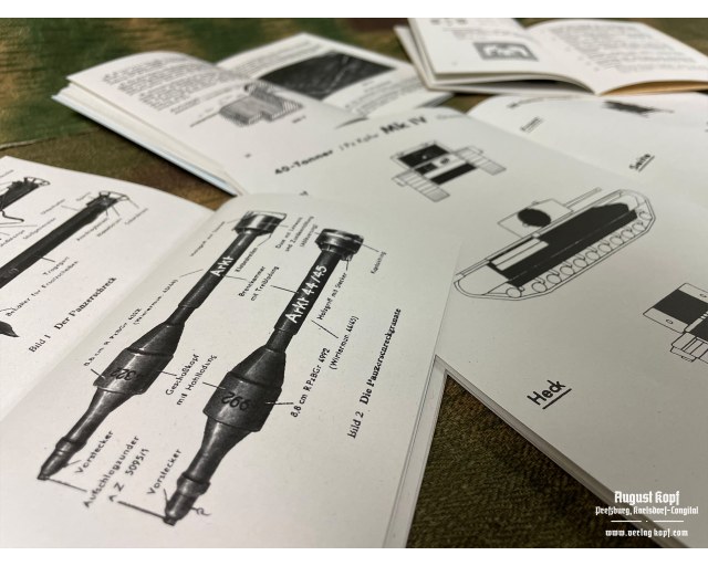 Panzerschreck booklet set 4pcs