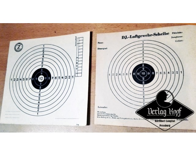 2x Airgun (Luftgewehr) target