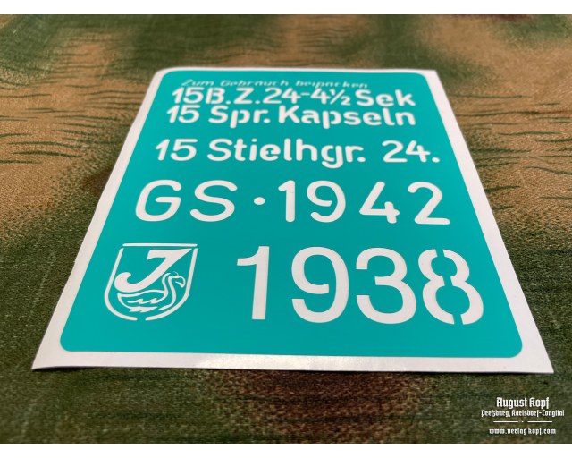 Stencil Stielhandgranate 24 (multiple variants)