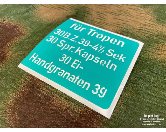 Stencil Eiergranate 39 (30 egg)