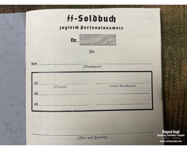 Soldbuch SS Group set 10x