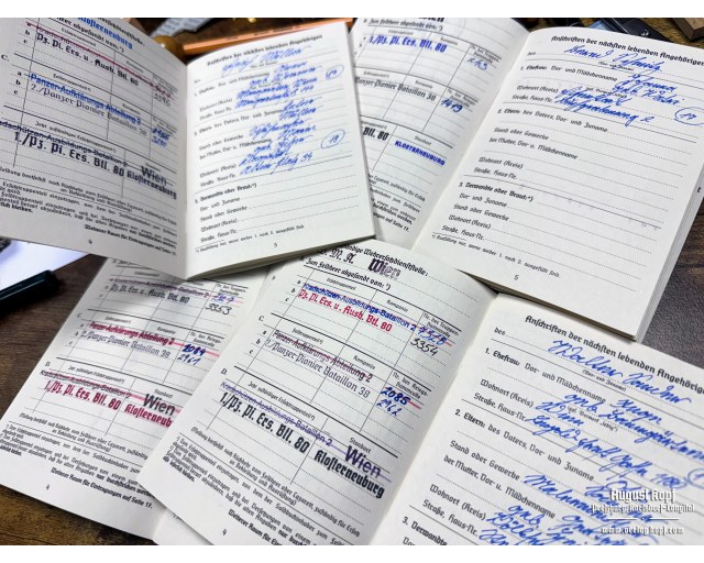 Heer/SS Soldbuch filling service (incl. stamps)