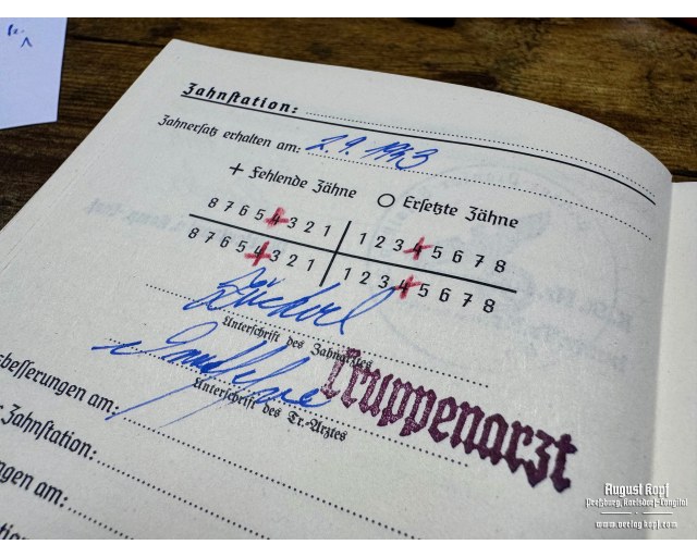 Heer/SS Soldbuch filling service (incl. stamps)