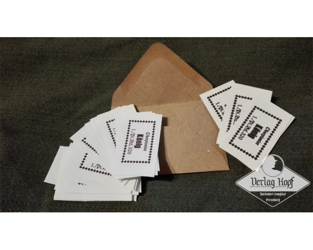 German Nametags SET - customized cloth labels