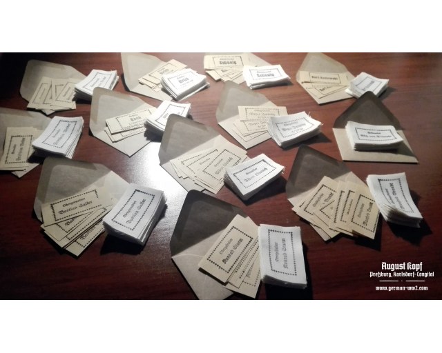 German Nametags SET - customized cloth labels