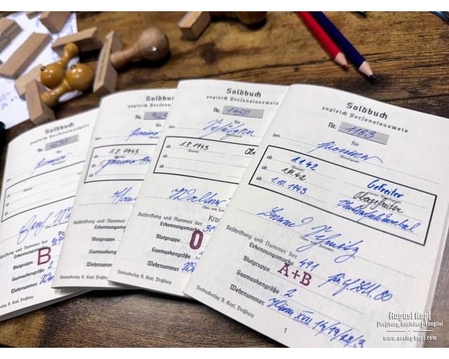 Heer/SS Soldbuch filling service