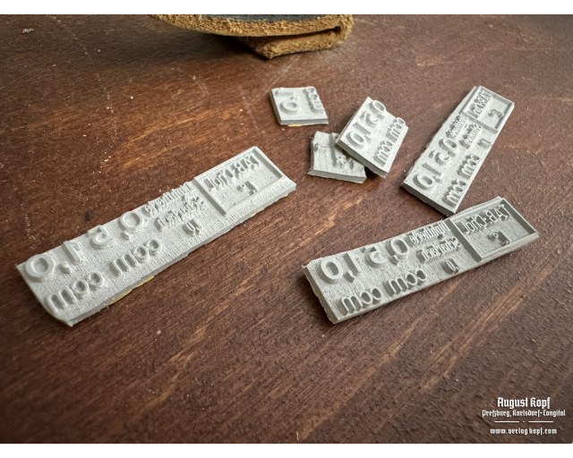 Rubber stamps for vaccination