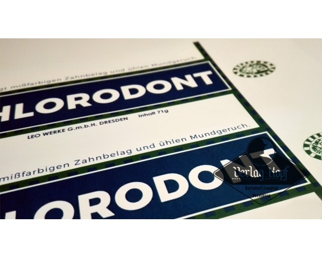 Toothpaste label sticker type.3 Chlorodont